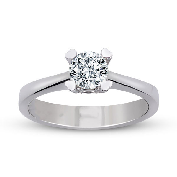 Solitaire engagement ring with 0.40 ct diamond