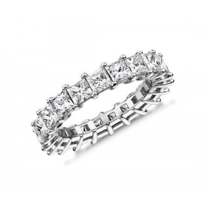 Eternity 4.35 ct Princess Diamond Eternity Ring
