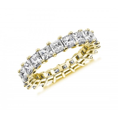 Eternity 4.35 ct Princess Diamond Eternity Ring