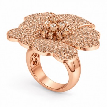 3.99 ct Brown Diamond Royal Ring