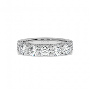 1.89ct Semi Eternity Ring with Diamonds
