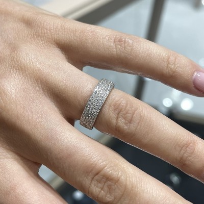 Semi Eternity Ring/ 0.61 ct Diamond Ring