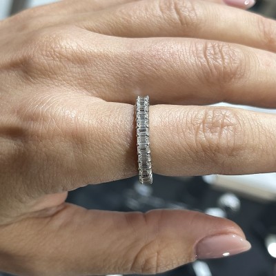 Semi Eternity Ring/ 1.79 ct Diamond Ring