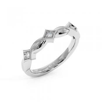 0.038ct Semi Eternity Diamond Eternity Ring