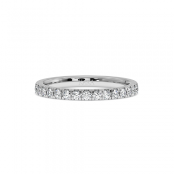 Semi Eternity Wedding Ring with Diamonds of 0.33ct