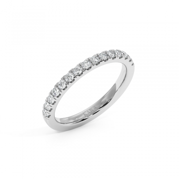 Semi Eternity Wedding Ring with Diamonds of 0.33ct