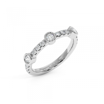 0.44ct Semi Eternity Diamond Eternity Ring