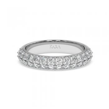 Semi Eternity ring/jewels with 0.96ct diamonds
