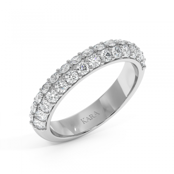 Semi Eternity ring/jewels with 0.96ct diamonds