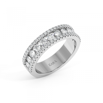 1.06ct Semi Eternity Diamond Eternity Ring