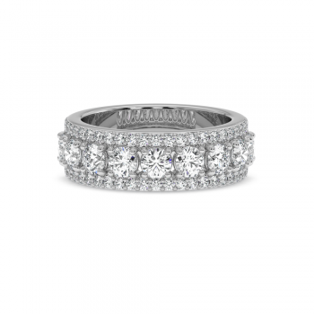 1.83ct Semi Eternity Diamond Eternity Ring