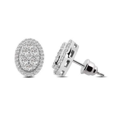 0.58 ct diamond earrings