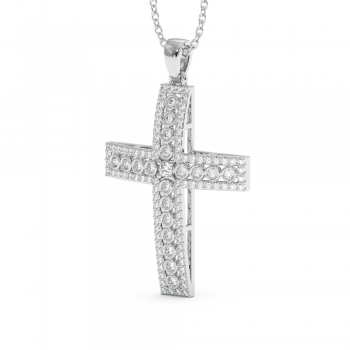 Cross Pendant with Diamonds 0.33 ct