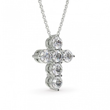 Cross Pendant with Diamonds 0.46 ct