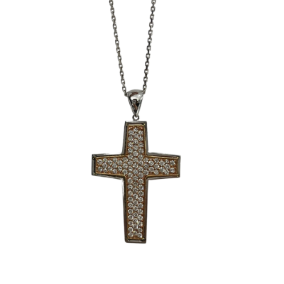 Cross pendant with 2.62 ct diamonds