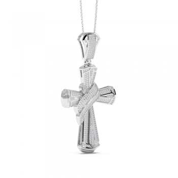 Cross Pendant with Diamonds 0.67 ct
