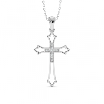 0.05ct Diamond Cross Pendant