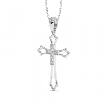 0.05ct Diamond Cross Pendant