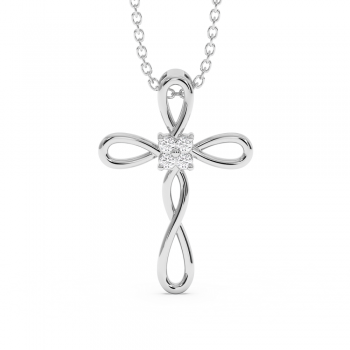 0.06ct Diamond Cross Pendant