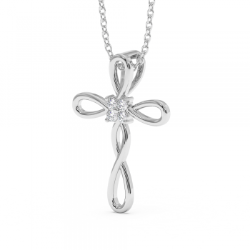 0.06ct Diamond Cross Pendant