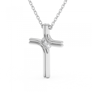 0.08ct Diamond Cross Pendant