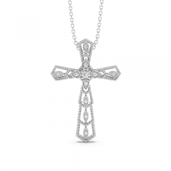 0.11ct Diamond Cross Pendant
