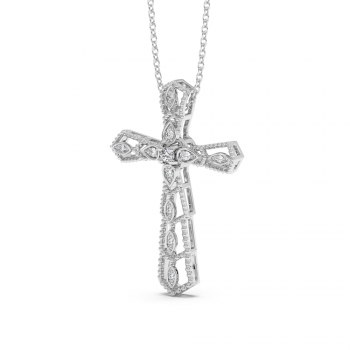 0.11ct Diamond Cross Pendant