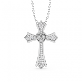0.13ct Diamond Cross Pendant