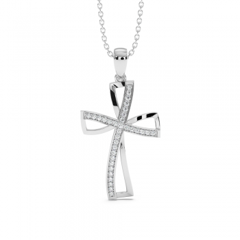 0.16ct Diamond Cross Pendant