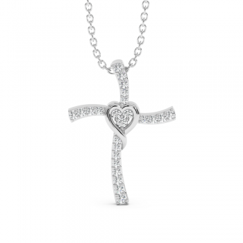 0.16ct Diamond Cross Pendant
