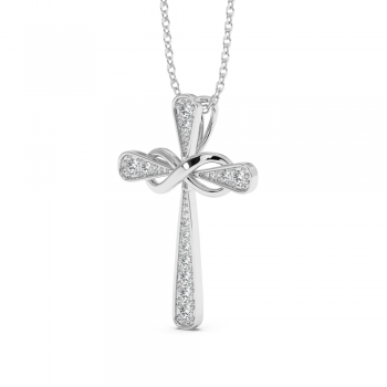 0.21ct Diamond Cross Pendant