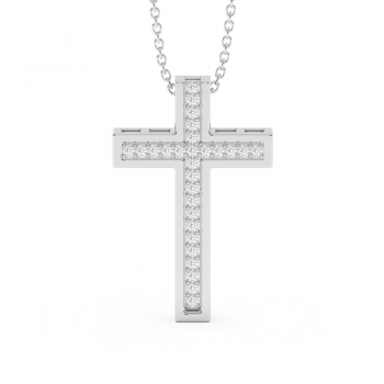 0.22ct Diamond Cross Pendant