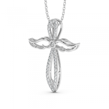 Diamond Cross Pendant 0.23ct
