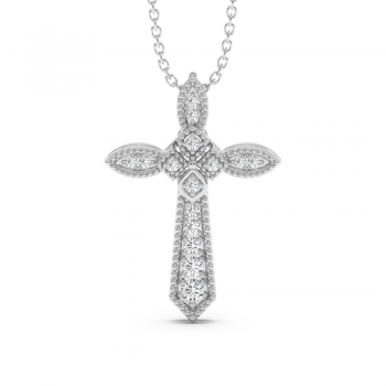 0.23ct Diamond Cross Pendant