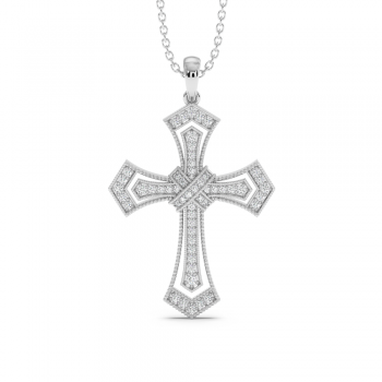 0.24ct Diamond Cross Pendant