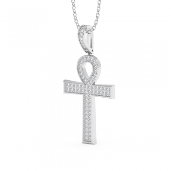 0.27ct Diamond Cross Pendant