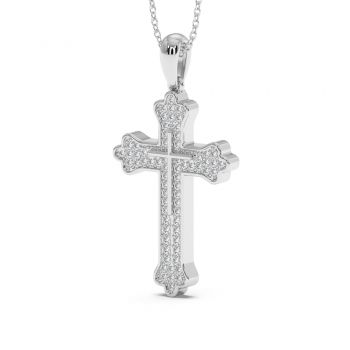 0.27ct Diamond Cross Pendant
