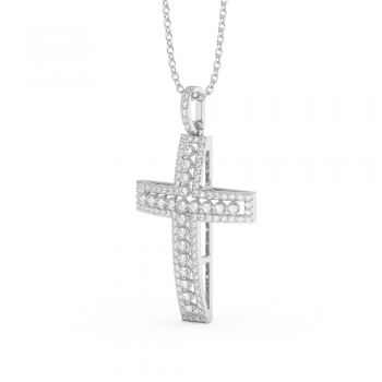 Cross Pendant with Diamonds 0.28ct