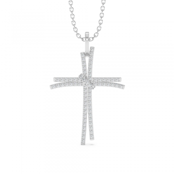 0.28ct Diamond Cross Pendant