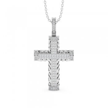 Cross Pendant with Diamonds 0.28ct
