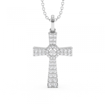 0.29ct Diamond Cross Pendant