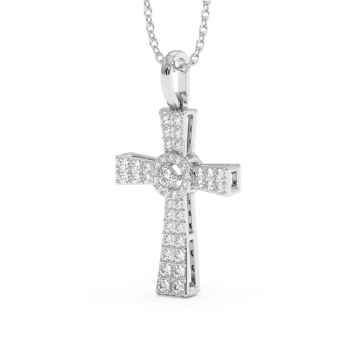 0.29ct Diamond Cross Pendant