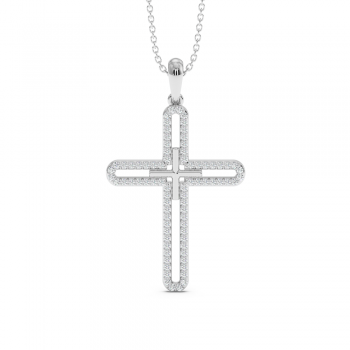 0.29ct Diamond Cross Pendant