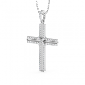 0.32ct Diamond Cross Pendant