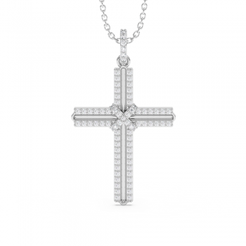 0.32ct Diamond Cross Pendant