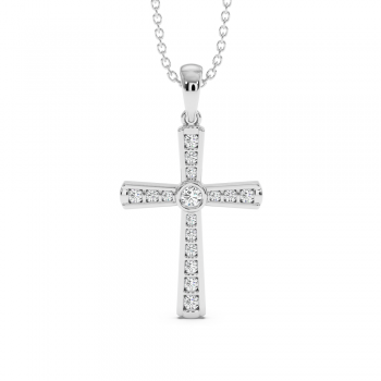 0.32ct Diamond Cross Pendant