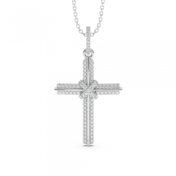 0.32ct Diamond Cross Pendant