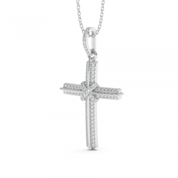 0.32ct Diamond Cross Pendant