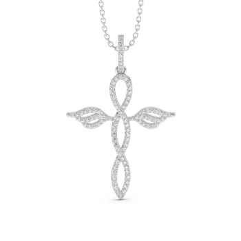 0.35ct Diamond Cross Pendant