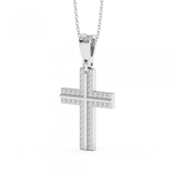 0.37ct Diamond Cross Pendant